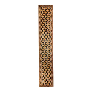Early 20th Century Floral Long Antique Russian Karabagh Runner - 3'5" x 19'7" For Sale