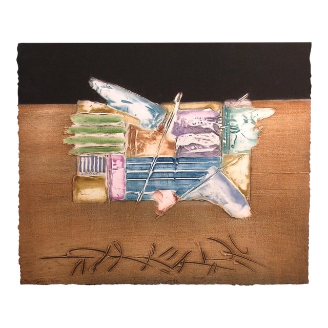 Enrico Embroli "X Series I" Hand Signed LTD Ed Abstract Artwork For Sale