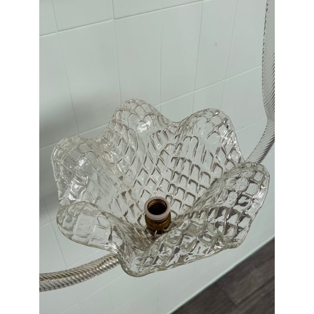 Gold Murano Glass Pendant from Barovier & Toso, 1950s For Sale - Image 8 of 13
