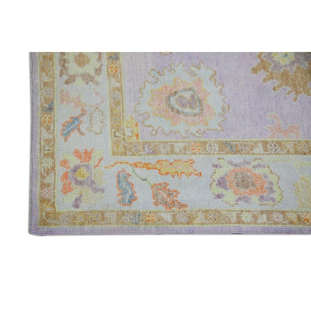 Turkish Modern Turkish Oushak Rug 4'2" x 6'2" For Sale - Image 3 of 6