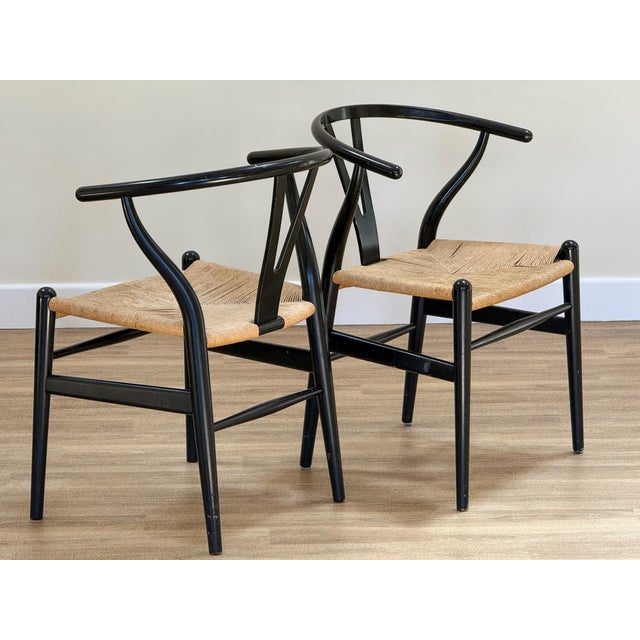 CH24 Wishbone Chairs by Hans J Wegner for Carl Hansen & Søn, Set of 6 For Sale - Image 9 of 13