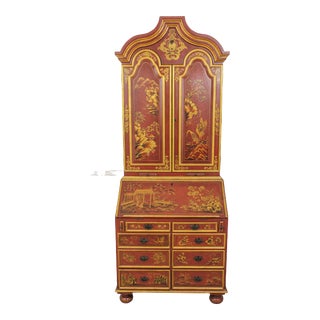 Theodore Alexander Chinoiserie Decorated Secretary Desk For Sale