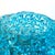 1980s Pair of Art Deco Style Italian Aquamarine Murano Glass Centerpiece Vases For Sale - Image 5 of 10