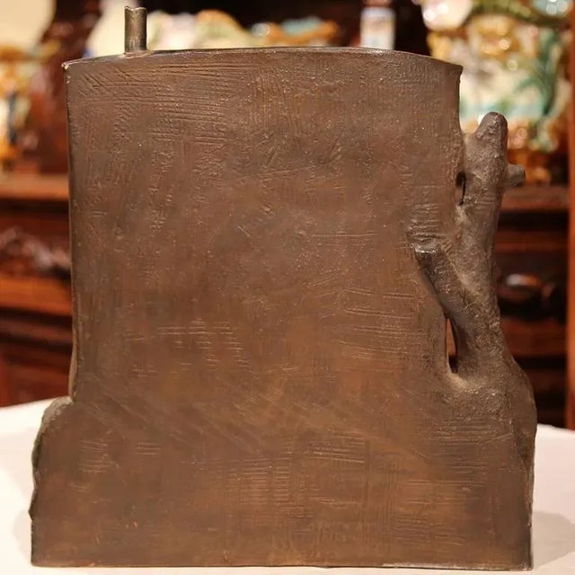 19th Century French Polychrome Terracotta Scene by J. Le Guluche For Sale - Image 9 of 10