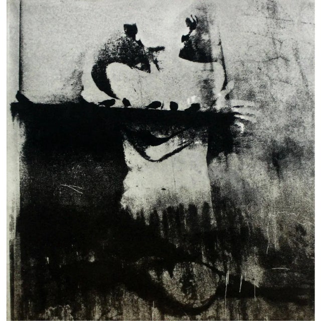 Paper Anna Mikke, Intimate, Etching and Mixed Media on Paper For Sale - Image 7 of 7