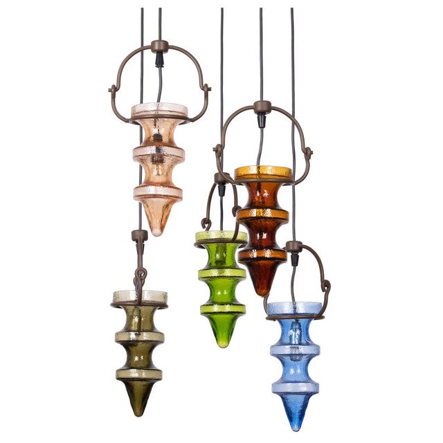 Beautiful mid century pendant lighting, Model: ''Nightclub'' Designer: Nanny Still-McKinney Finland Manufacturer: Raak...