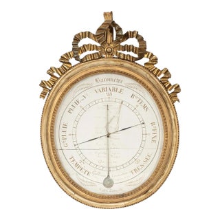 Louis XVI Giltwood Barometer For Sale