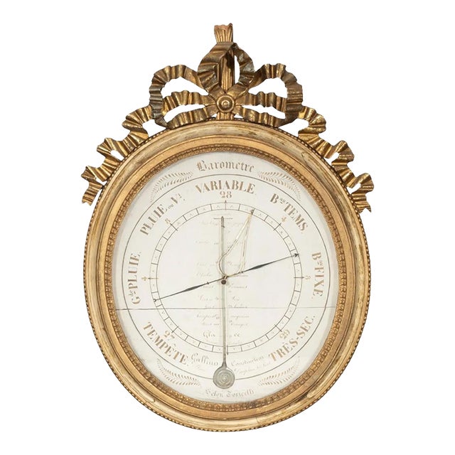 Louis XVI Giltwood Barometer For Sale