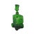 Green Glass Comical Car Decorative Bottle with Man in Hat as Top from Empoli, Italy, 1960s For Sale - Image 6 of 11