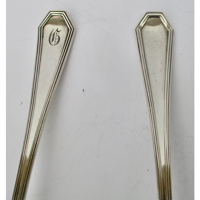 Sterling Silver Salad Set by Reed & Barton Circa 1910 - Set of 2 For Sale In New York - Image 6 of 7