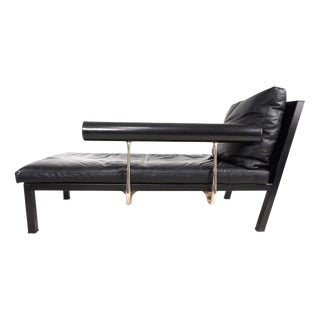 Baisity Chaise Longue in Leather by Antonio Citterio for B&B Italia / C&B Italia, 1980s For Sale