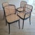 The no. 811 chair (also called Prague chair) was designed by Josef Hoffmann for Thonet in the 1920s. This set of chairs (2...
