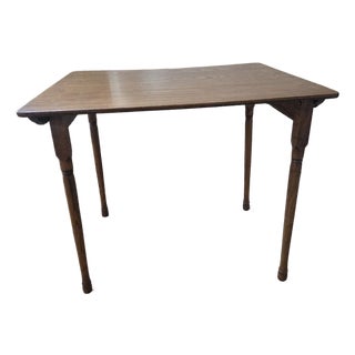 Antique Wood Folding Table For Sale