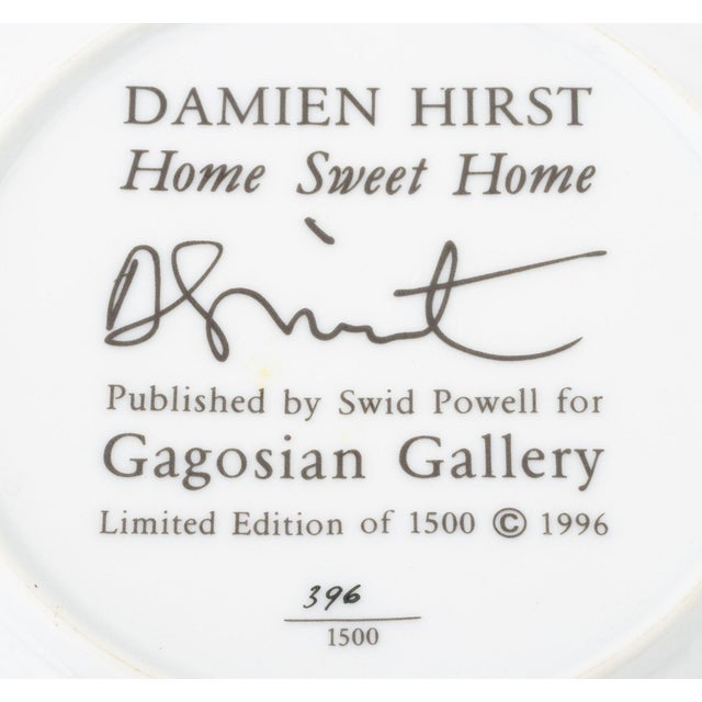 Ceramic Damien Hirst "Home Sweet Home" Screenprinted Porcelain Plate, 1996 For Sale - Image 7 of 7