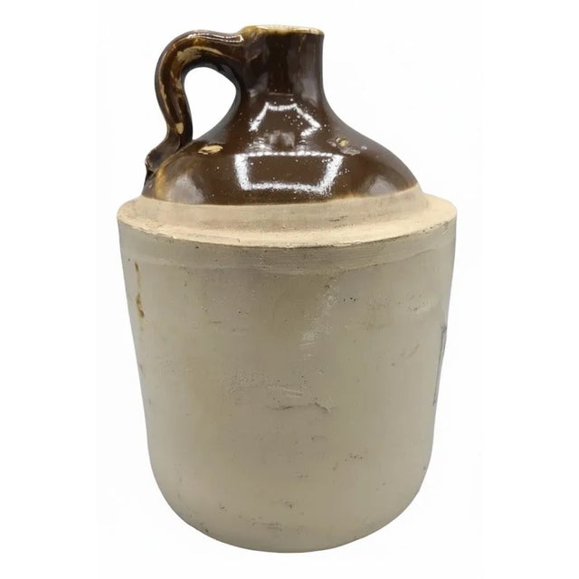 Early Antique Stoneware Whiskey Jug — Gray & Company, Spokane, Washington For Sale - Image 11 of 12