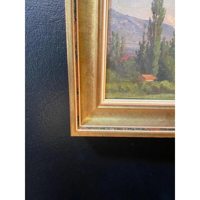 Jean-Philippe George Julliard, Geneva Countryside, Oil on Cardboard For Sale - Image 5 of 9