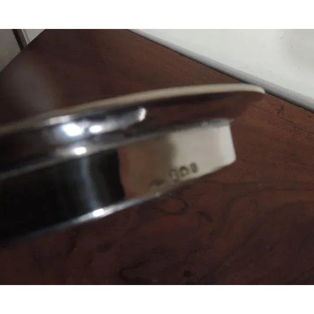 19th Century 19th Century English Regency Sterling Silver Tea Pot Stand Coaster Tray For Sale - Image 5 of 6