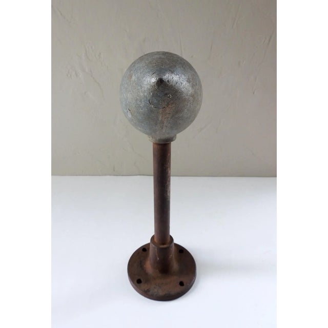 Early 20th Century Vintage Sculptural Industrial Metal Form on Stand For Sale - Image 5 of 8