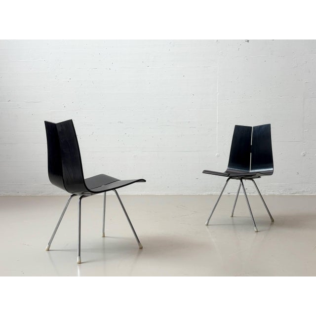 Hans Bellmann Set of GA Chairs by Horgenglarus Hans Bellmann, 1955, Set of 4 For Sale - Image 4 of 18