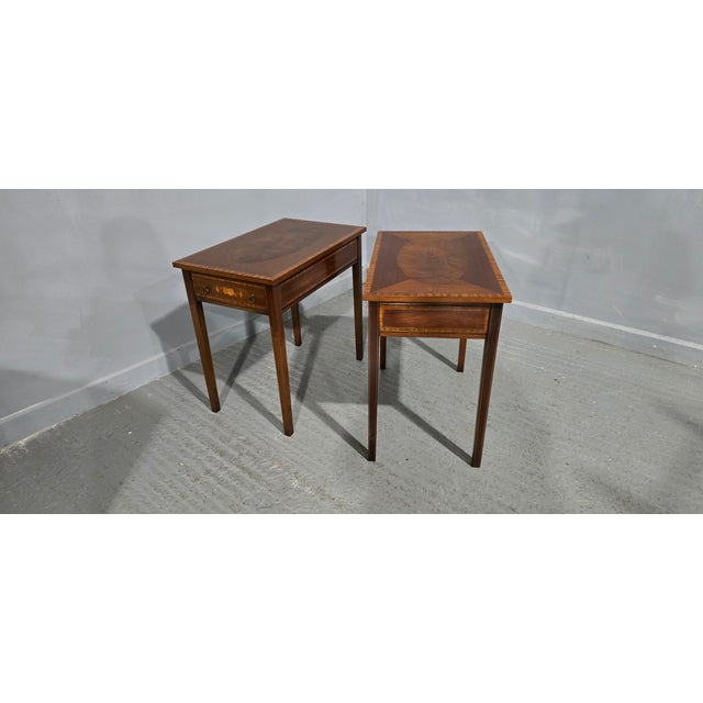 Mahogany Lamp Tables, 1900, Set of 2 For Sale - Image 10 of 15