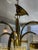 1970s Vintage Arched Italian Gaetano Sciolari Chandelier With Glass Rods and Brass For Sale - Image 10 of 11
