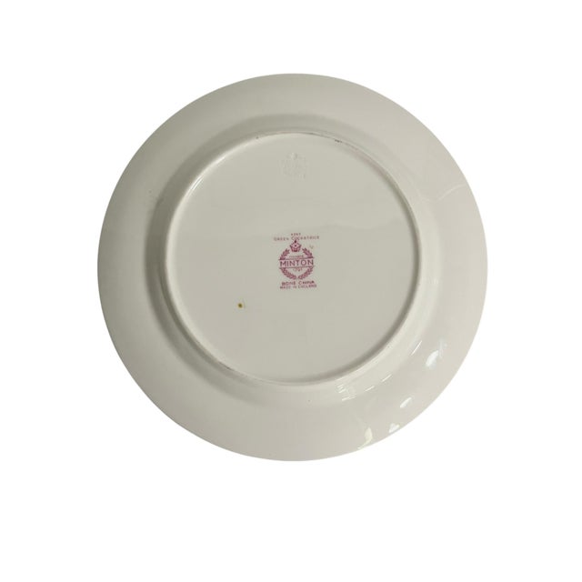 Pair Vintage Minton Cockatrice Green Salad Plates For Sale - Image 9 of 11