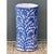 Vintage Blue and White Ceramic Umbrella Stand For Sale - Image 11 of 12