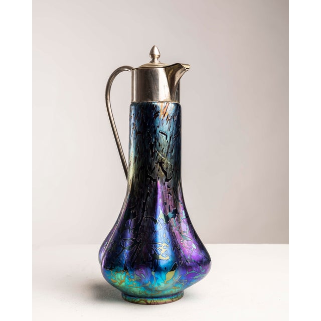 Iridescent Art Glass Jar by Wilhelm Kralik Sohn For Sale - Image 14 of 17