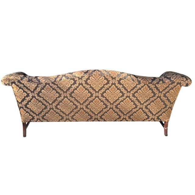 Chippendale Antique Chippendale-Style Camelback Sofa For Sale - Image 3 of 12