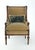 Vintage French Louis XVI-Style Bergère Armchair in Camel Velvet For Sale - Image 11 of 12