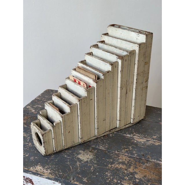 Vintage Folk Art Graduated Shop Bag Stand, Circa 1940s For Sale - Image 14 of 15