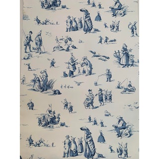 Brunschwig & Fils Bunny Business Wallpaper For Sale
