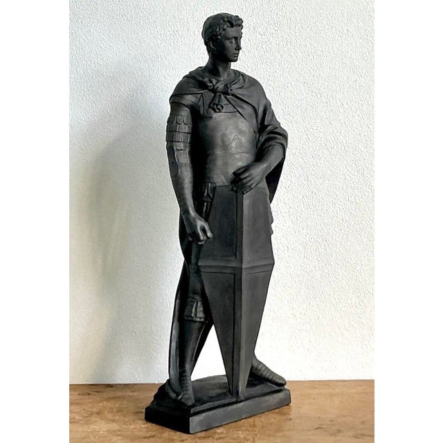 Vintage Danish Saint George Terracotta Sculpture For Sale In West Palm - Image 6 of 12