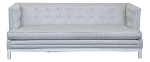 Jonathan Adler Modern 3-Seat Sofa in Light Grey Upholstery