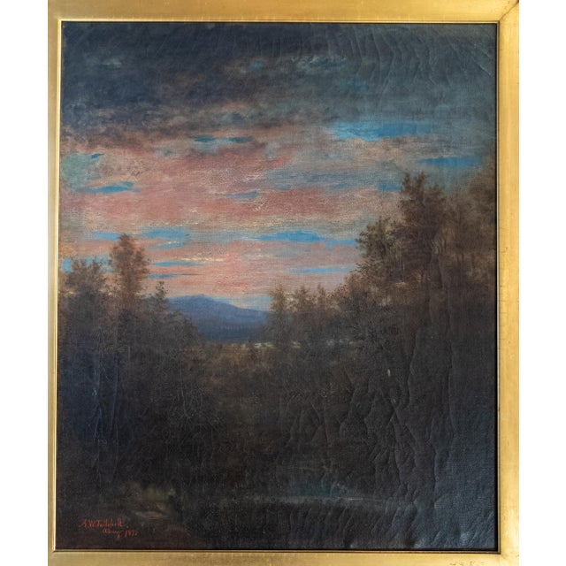 American 19th Century American Luminist Hudson River School Painting by Asa Weston Twitchell For Sale - Image 3 of 17