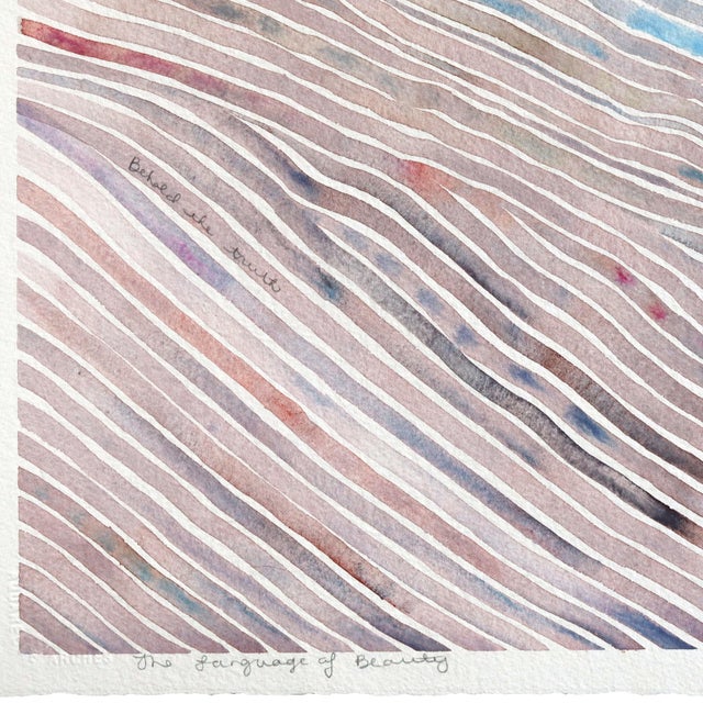 3.16 #10 - OrigiThe Language of Beauty - Original Abstract Landscape Watercolor Painting on Paper by Heidi Lowell For Sale - Image 4 of 6