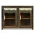 Brown Small Wooden Sideboard with Ceramic Tiles For Sale - Image 8 of 8
