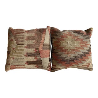Contemporary Pillows Made from Vintage Kilim Rug For Sale