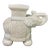 Vintage Elephant White Ceramic Glazed Stand Planter For Sale