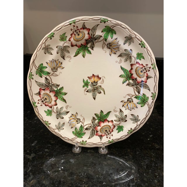 Ivory 19th Century Circa 1860 English Minton Passion Flower Transfer Ware Dinnerware Set- 43 Pieces For Sale - Image 8 of 13