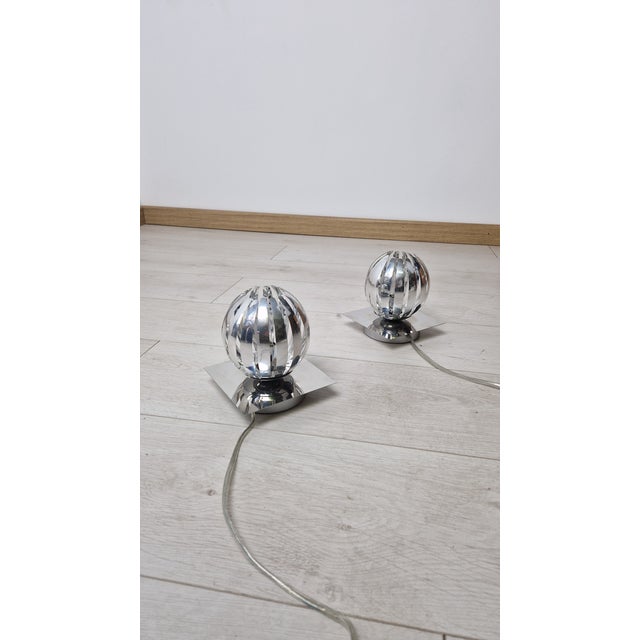 Chromed Metal Table Lamps with Touch Function, Set of 2 For Sale - Image 15 of 15