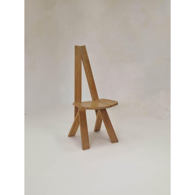 Model S45 Chlacc Wood Chair by Pierre Chapo, 1979 For Sale - Image 14 of 18