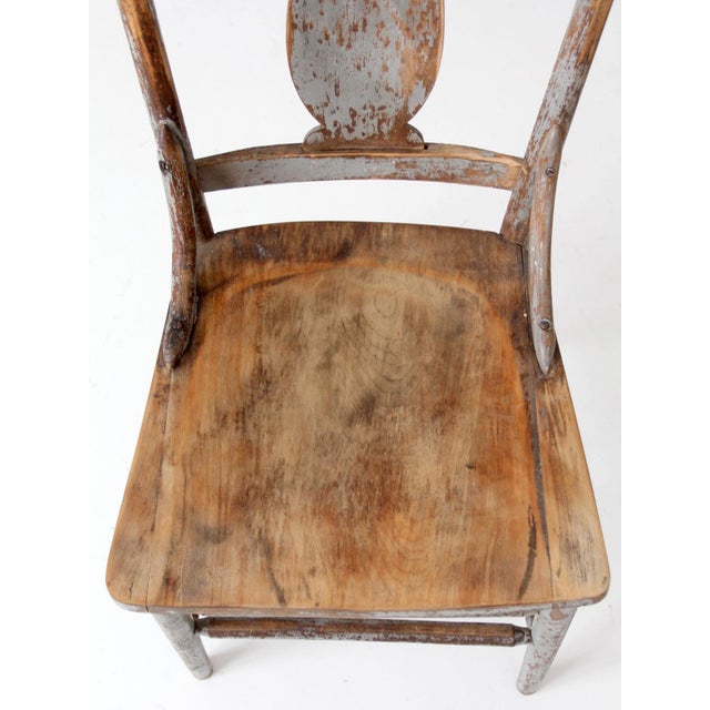 Antique 19th Century Painted Lyre Back Chair For Sale - Image 6 of 17