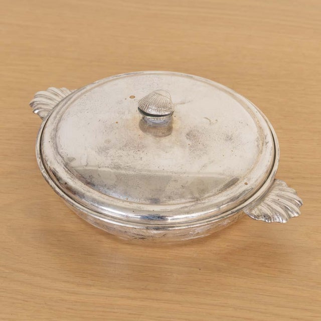1940s Art Deco Shell Bowl With Lid, Spain For Sale - Image 4 of 14
