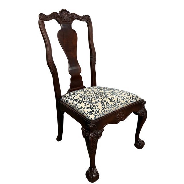 Set of 8 Bernhardt Centennial Collection Chippendale Mahogany Dining Chairs For Sale In Charlotte - Image 6 of 9