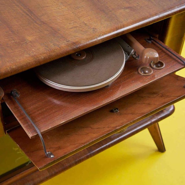 Vintage Turntable Bar Cabinet, 1930s For Sale - Image 5 of 14