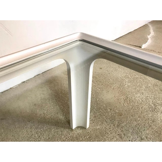 1960s Coffee Table with Glass Top by Peter Ghyczy for Horn Collection, 1960s For Sale - Image 5 of 17