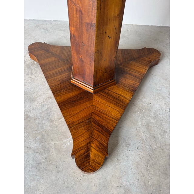 Mid-Century Modern Vintage Henredon Round Dining Table With Pedestal Base For Sale - Image 3 of 12