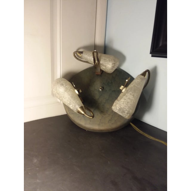 Memphis Style Three Light Flush Mount For Sale In San Diego - Image 6 of 12