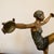 Art deco sculpture in polychrome bronze on a marble base. Attributed to the belgian sculptor léonildo giannoni-chapelier....